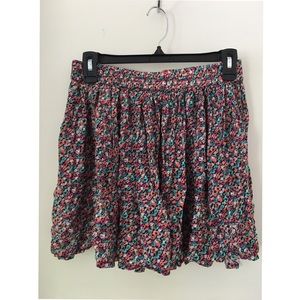 Aeropostale Floral Skater Pleated Skirt